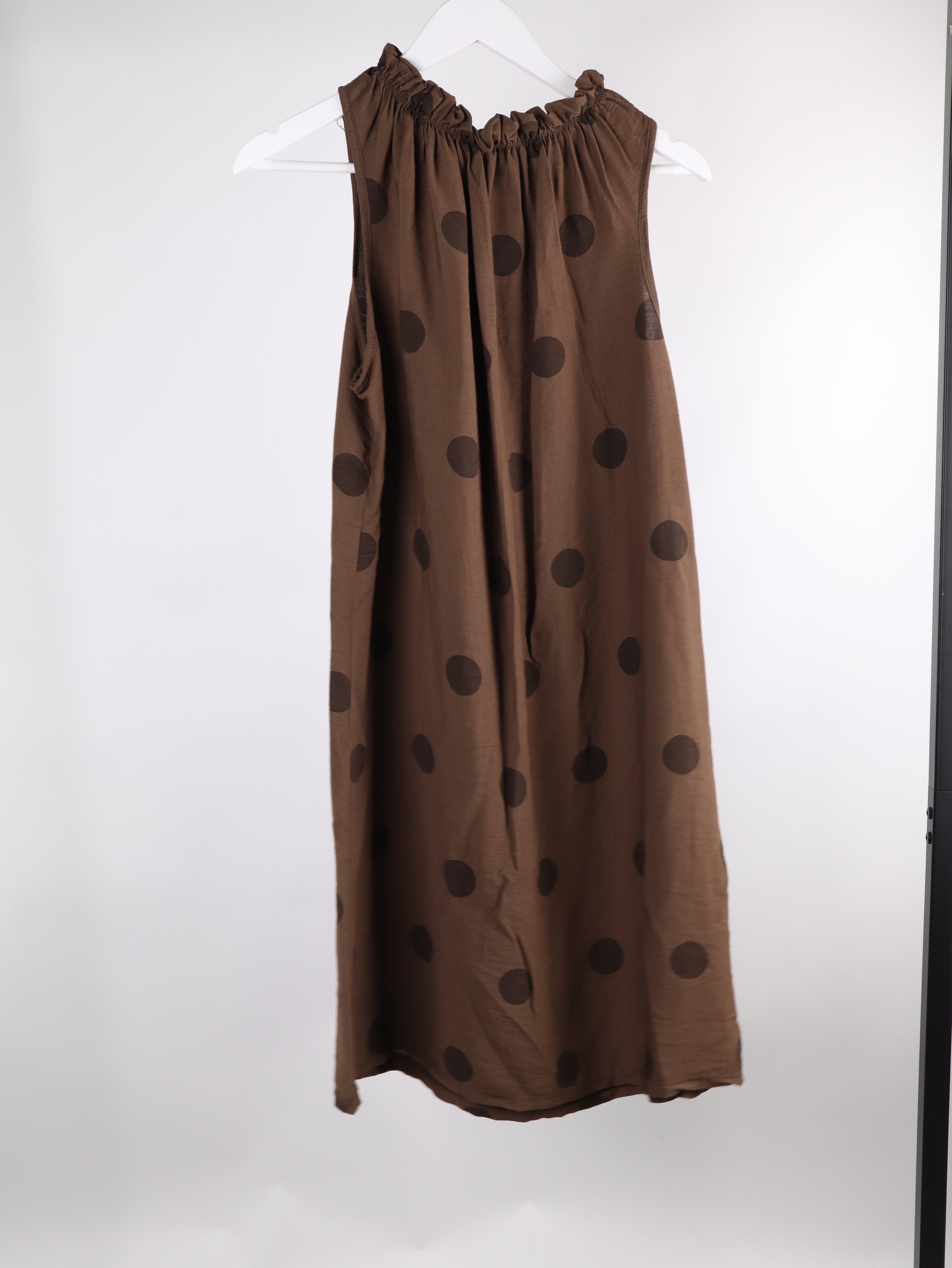 Viskose Kleid mit Polka Dot Muster