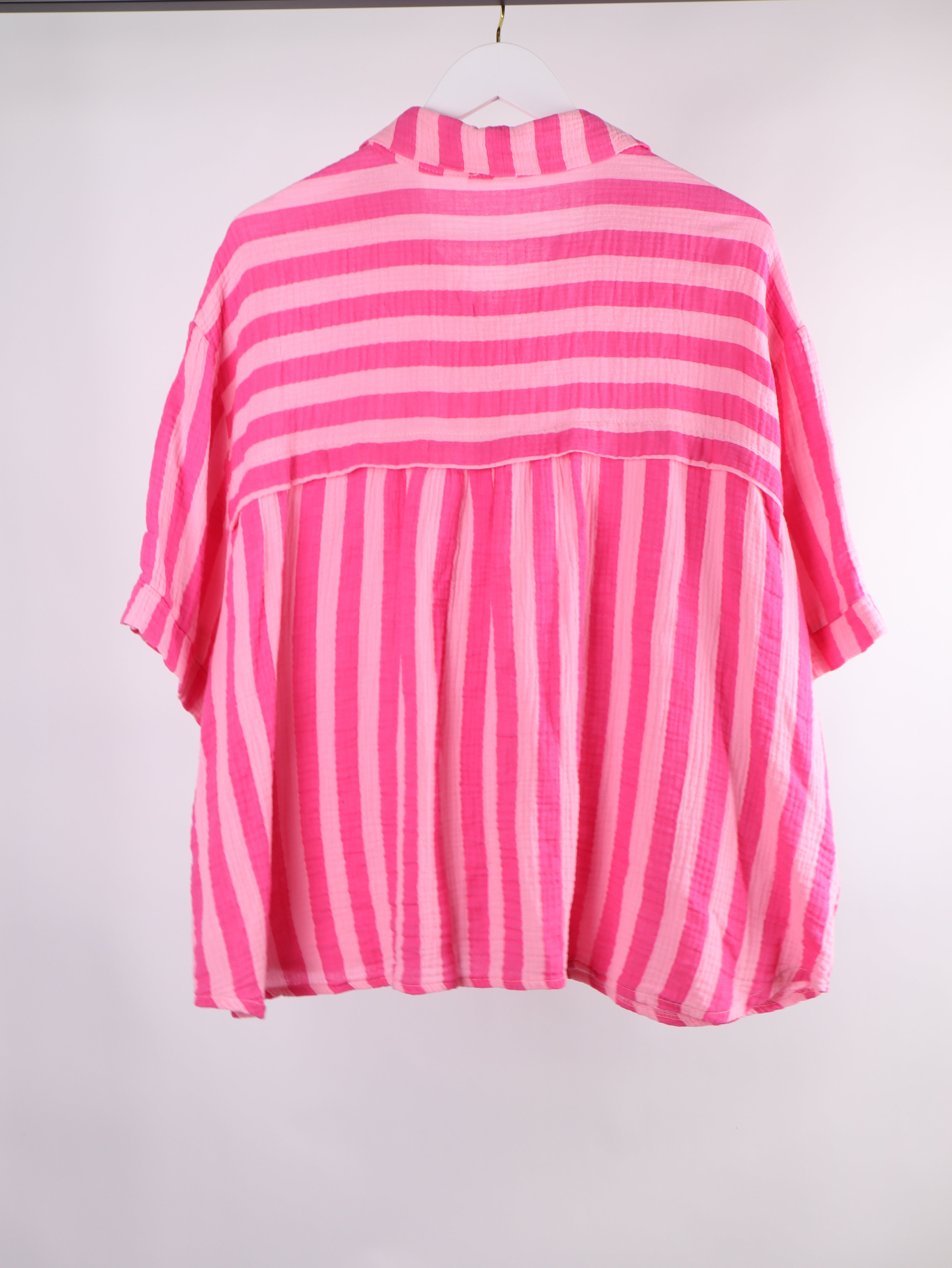 Musselin Bluse NEON STRIPES